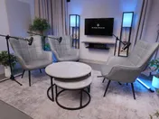 Studio 1 V2 (Grey chairs) podcast set