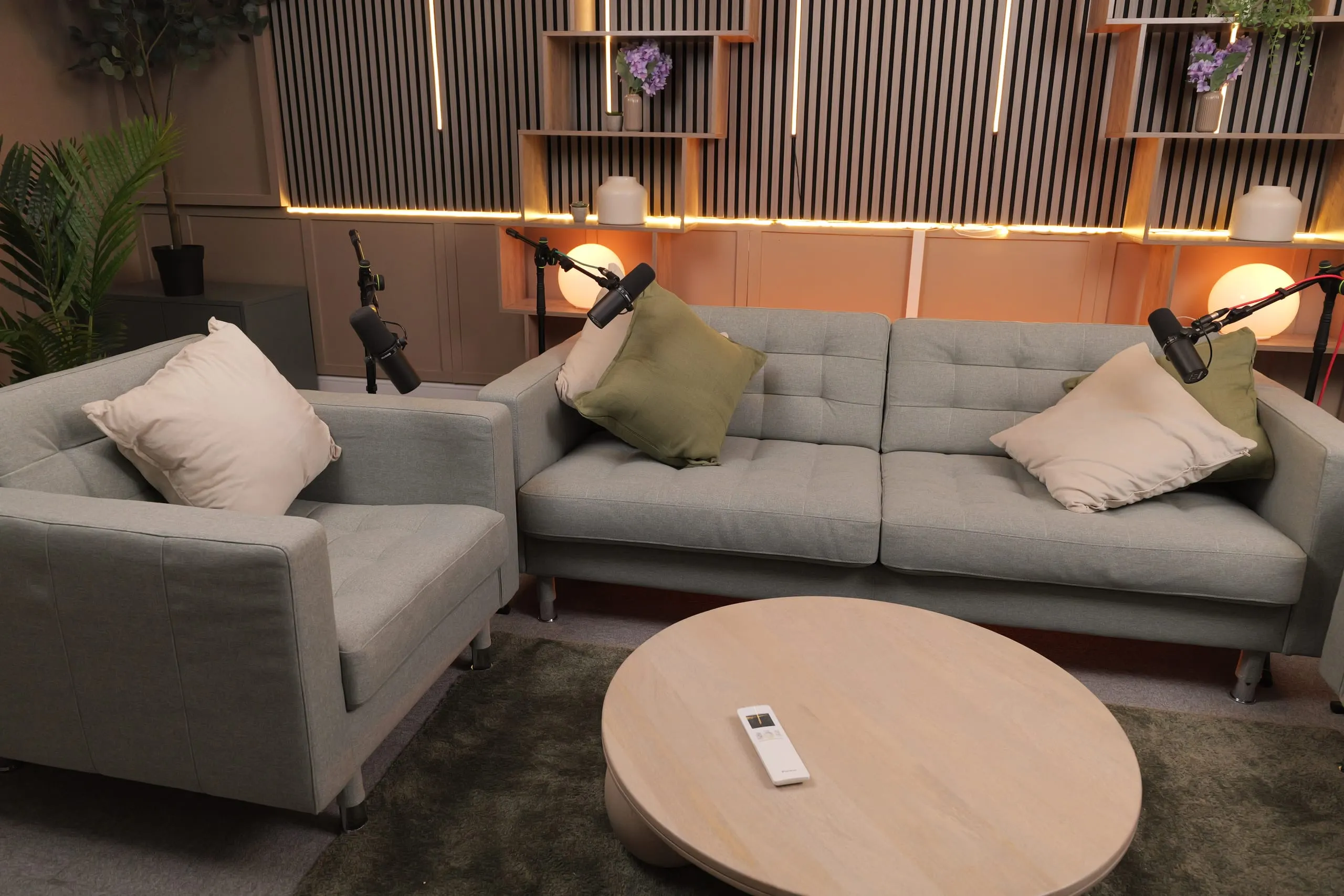 Studio 2 podcast set at Myriad Studios, view 4 of 8